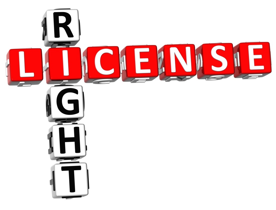 “License Right” in crossword puzzle format