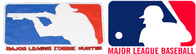 Infringing Image and Major League Baseball Silhoutted Batter Logo