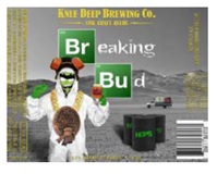 BREAKING BUD Logo on beer label