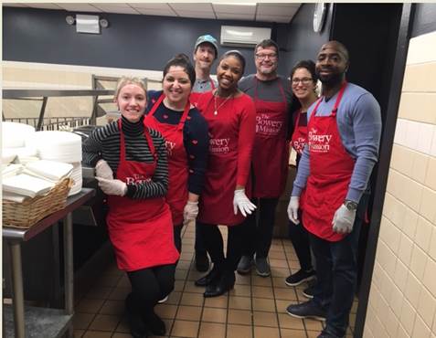 CLL Staff Volunteers at the Bowery Mission