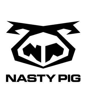 NASTY PIG below stylized pig face 