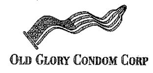 Image of logo for "Old Glory Condom Corp"