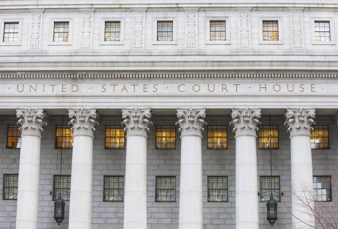 U.S. Supreme Court facade with pillars
