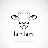 Design of a sheep’s head above the word “huruhuru”