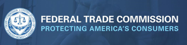 Seal of the FTC to the left of the words FEDERAL TRADE COMMISSION above the words PROTECTING AMERICA’S CONSUMERS