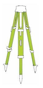 Green tripod Green tripod