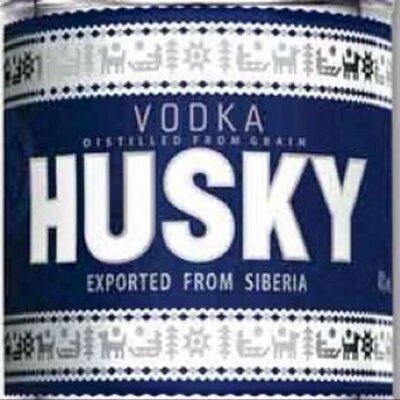 Registrant’s HUSKY vodka label