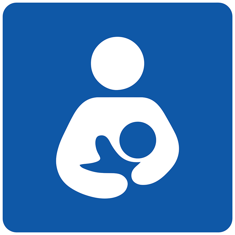 International breastfeeding symbol of mother and baby