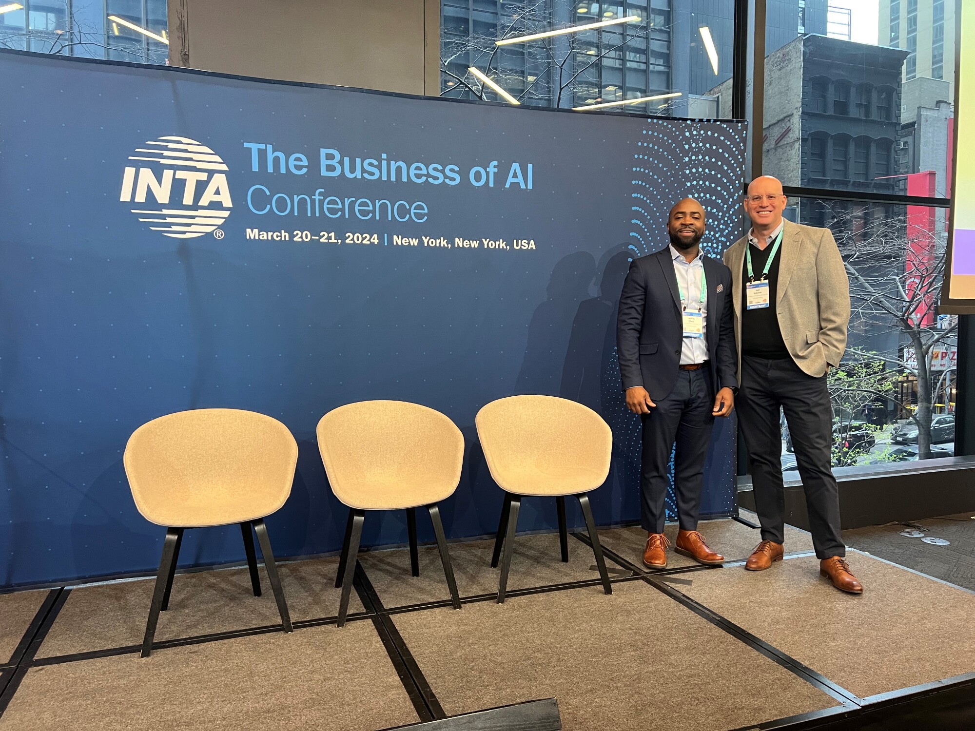 Jeff Chery and Joel Schmidt at INTA