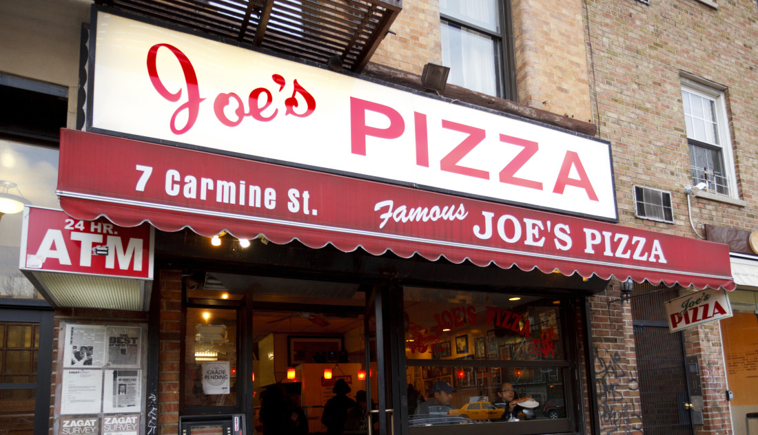 Restaurant Sign for Joe's Pizza