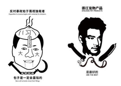 Man’s head with Chinese Symbols Man’s head with Chinese Symbols