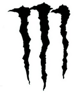 Monster’s M-Claw mark depicting three vertical claw lines ripping down and roughly forming the letter “M” 