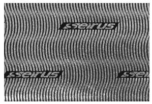 Seirus's wavy pattern with different orientation and a repeated SEIRUS & Design logo