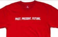 T-Shirt with PAST.PRESENT.FUTURE. printed on the front