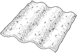 Corrogated-shaped crisp snack