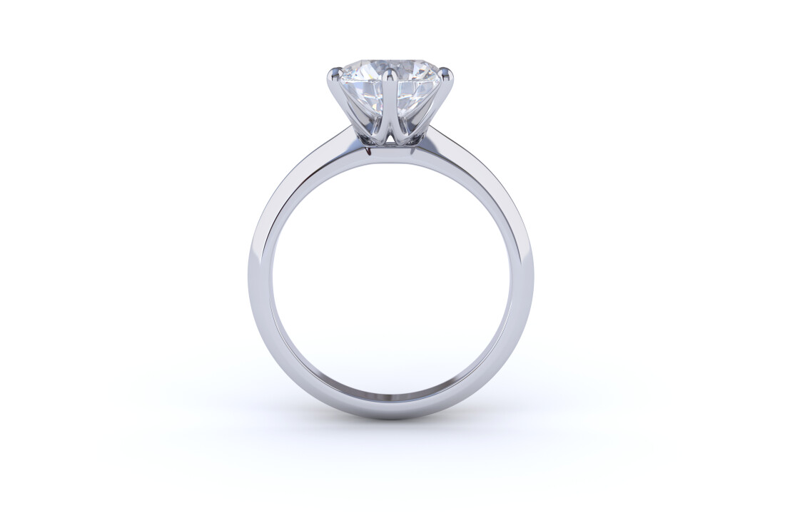 Solitaire Diamond Engagement Ring