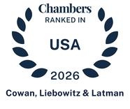 Photo of Chambers USA 2026 Recognizes Cowan, Liebowitz & Latman Among Top Trademark, Copyright & Trade Secrets Law Firms